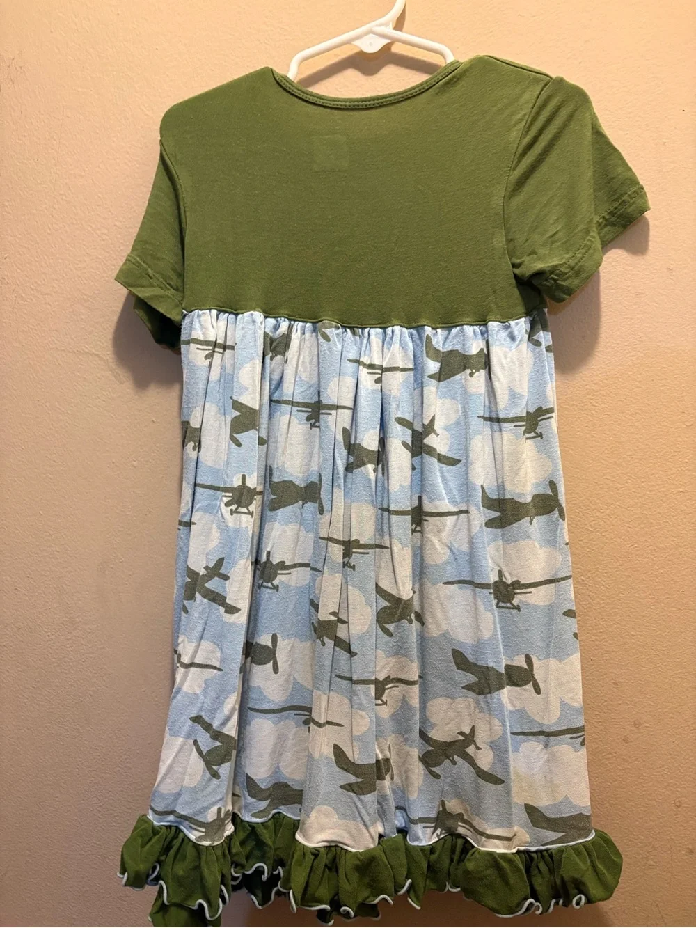 Kickee Pants girls size 2t bamboo airplane dress